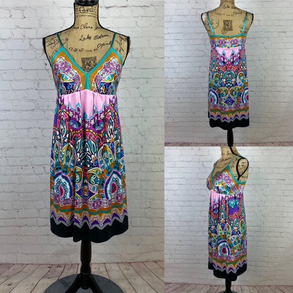Mix It Colorful Boho Print Cami Dress - Picture 1 of 1